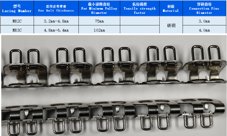 广东MR3C输送带蝴蝶钢扣系列-pvc/pvk输送带卡扣厂家-精焊机械科技