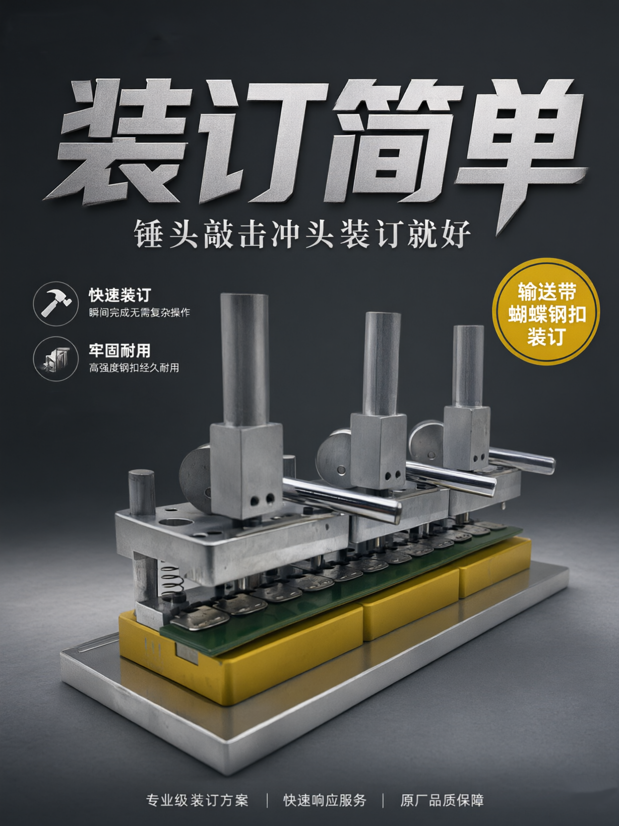 输送带蝴蝶钢扣打扣机 输送带蝴蝶钢扣打扣机